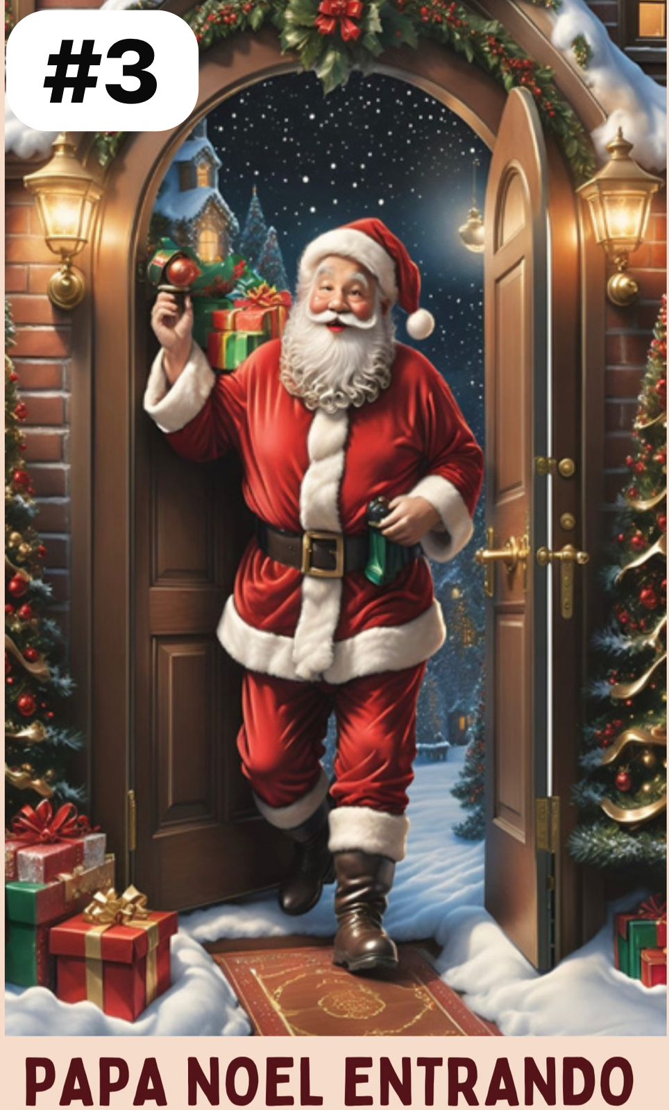 FUNDAS NAVIDEÑAS PARA PUERTA Super Promo 2X1 🎁