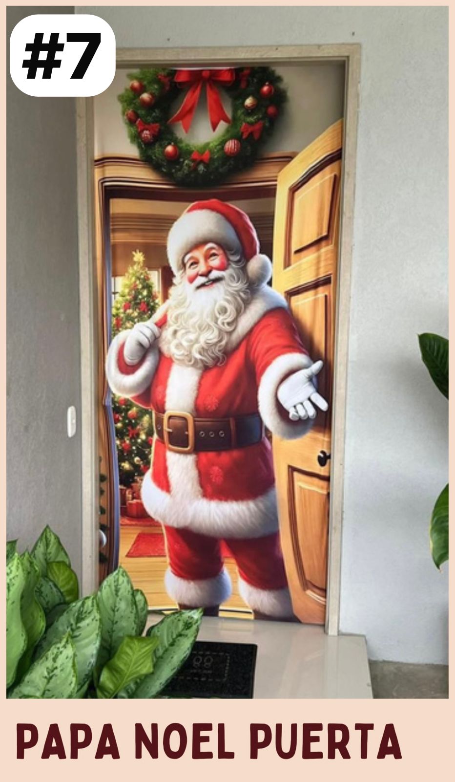 FUNDAS NAVIDEÑAS PARA PUERTA Super Promo 2X1 🎁